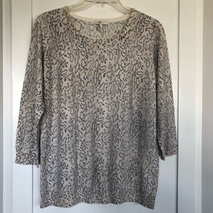 Joie Snakeskin Print Light Sweater | Large
